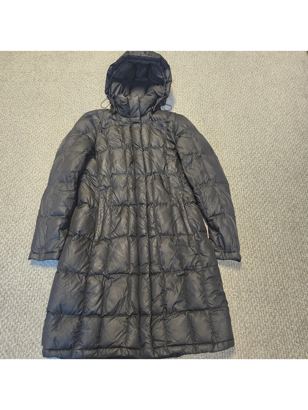 The North Face Women's Medium Black Long Puffer Coat with Hood